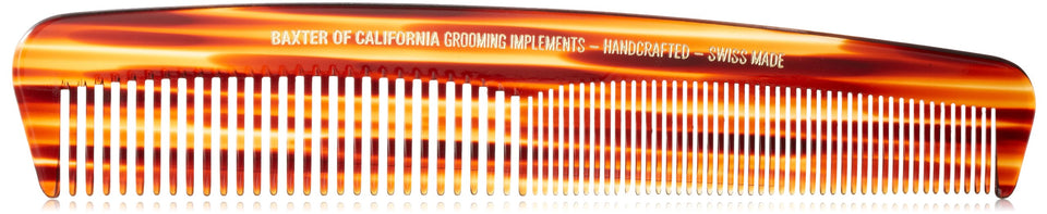 Baxter of California Large Comb in tortoise pattern with smoothly tapered teeth for comfortable detangling
