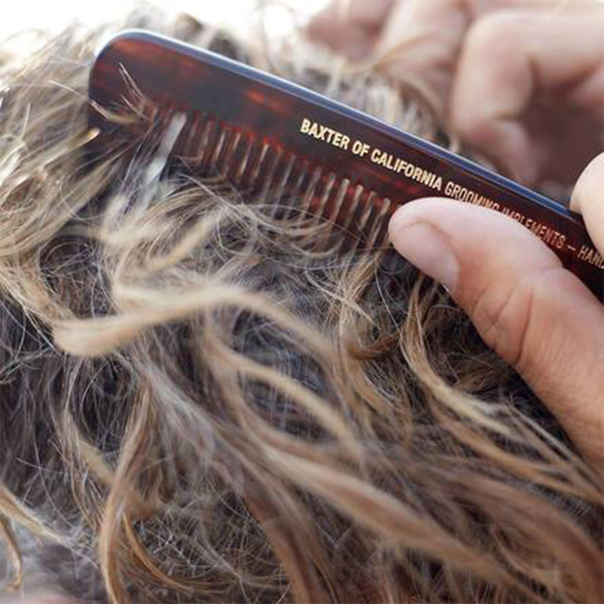 Baxter of California pocket comb handcrafted in Switzerland for smooth, comfortable styling.
