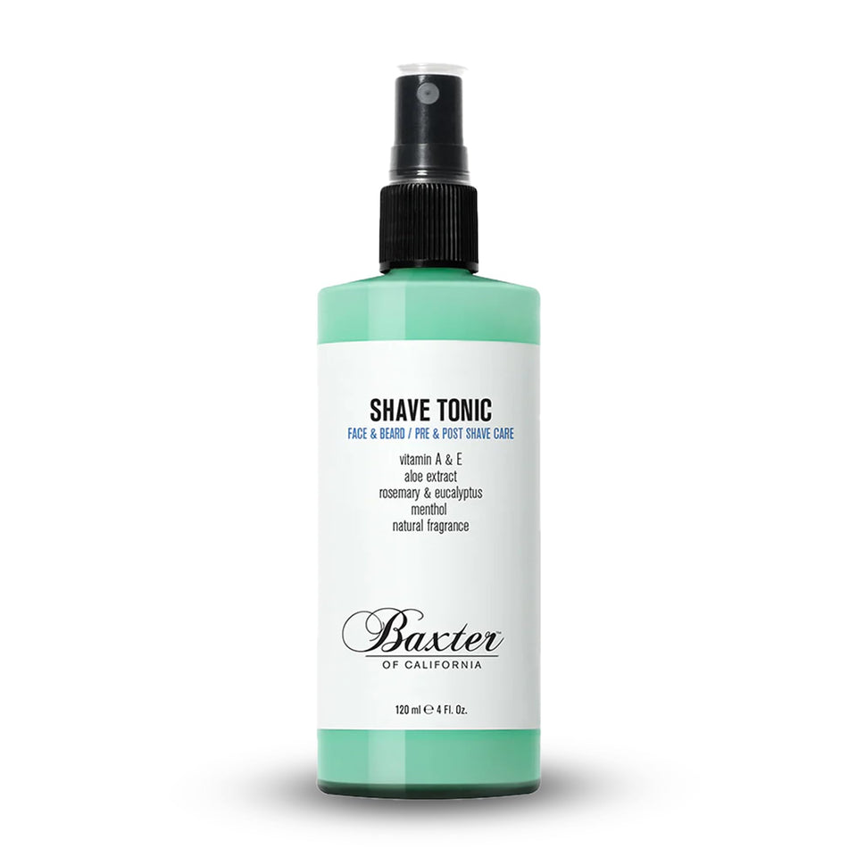 Baxter of California Shave Tonic bottle for post-shave hydration and tone
