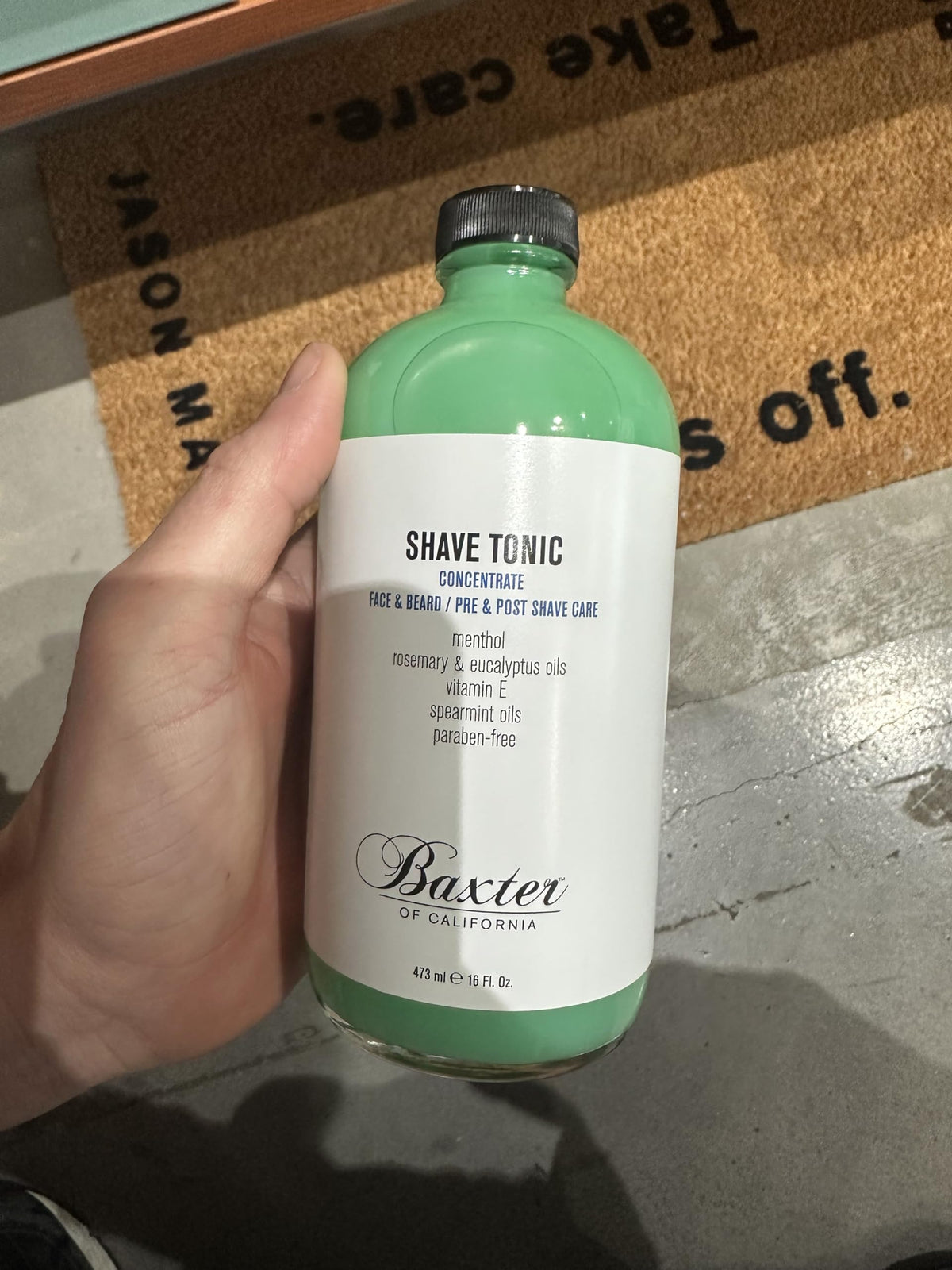 Baxter of California Shave Tonic packaging highlighting 4 oz size