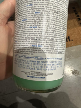 Baxter of California Shave Tonic pour shows quick application and refreshing scent
