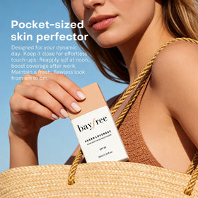 Bayfree packaging emphasizes clean, vegan, cruelty-free formula.