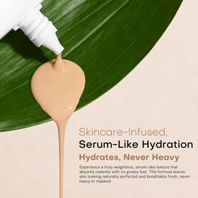 Bayfree Glow Skin Tinted Moisturizer swatch on skin showing buildable light coverage.