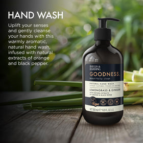 Kitchen or bathroom setup featuring Baylis & Harding dispenser bottle for quick cleansing
