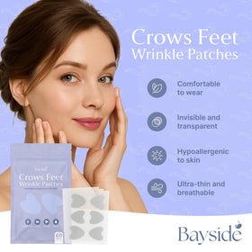 Bayside caffeine-infused patches offer gentle firming during nightly wear.