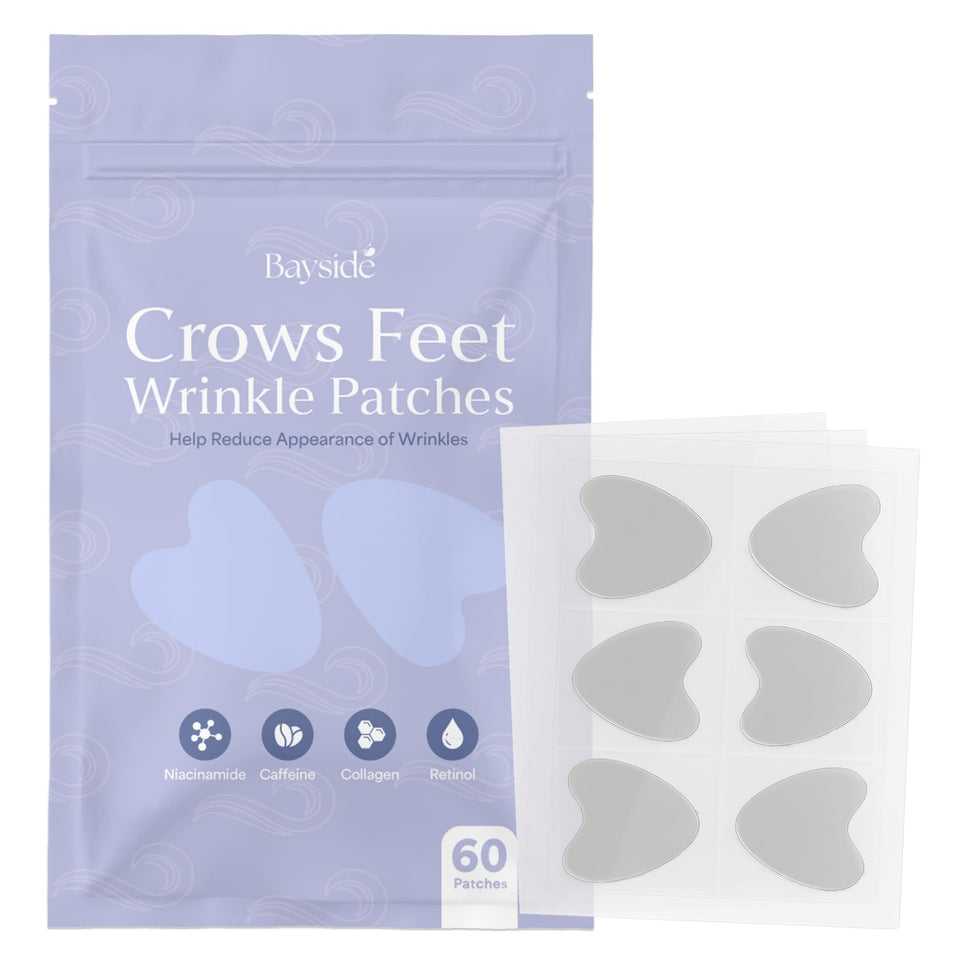 Bayside crows feet patches overnight for smoother eye area and early aging support.