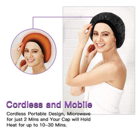 bbeautybaby even heat distribution cap demonstrates uniform warmth across the scalp.