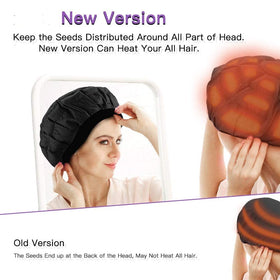 bbeautybaby flaxseed interior heat cap highlighting natural ingredient diffusion.