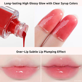 BBIA Over Glaze Lip Gloss texture close-up: lightweight, non-sticky.