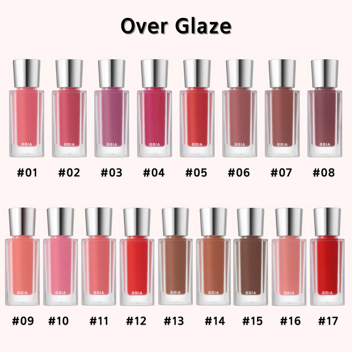 BBIA Over Glaze Lip Gloss on lips showing glow and fuller appearance.