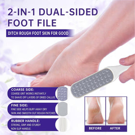 BBLOVE Foot File for removing dead skin and preparing feet for moisture.
