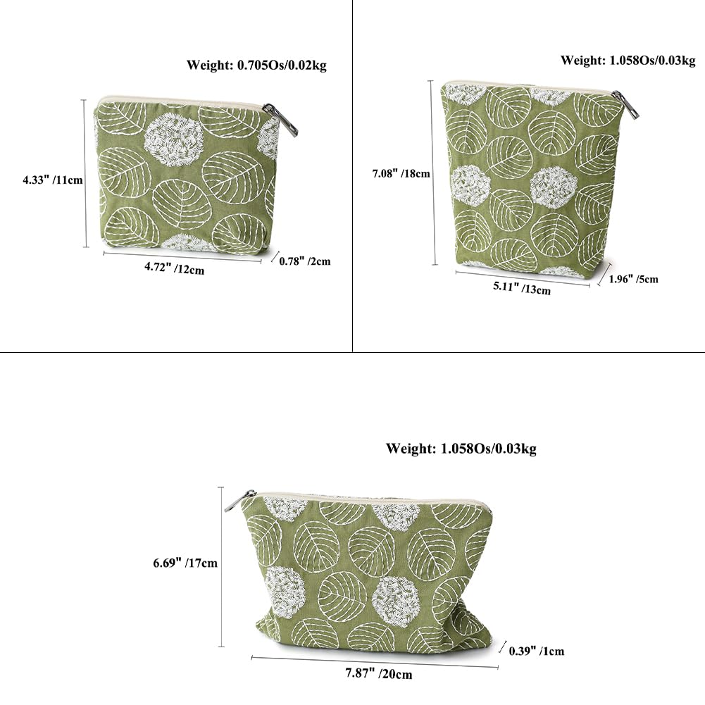 BBORGDC makeup pouches with inner divider pockets separate items for easy access.
