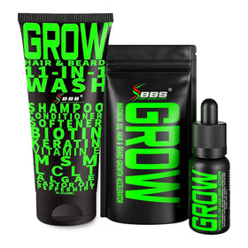BBS Best Beard Stuff GROW XXL serum bottle for fuller beard hairs