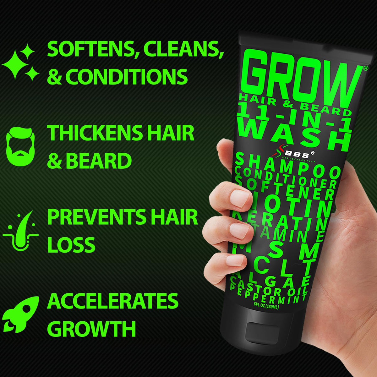 BBS Best Beard Stuff shiny beard after use highlights grooming results