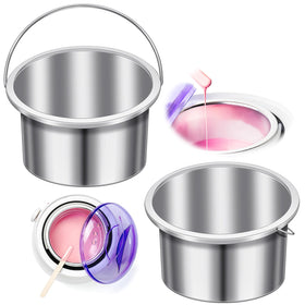 BBTO inner pot liner in 14oz metal for even heat and easy wax melting.