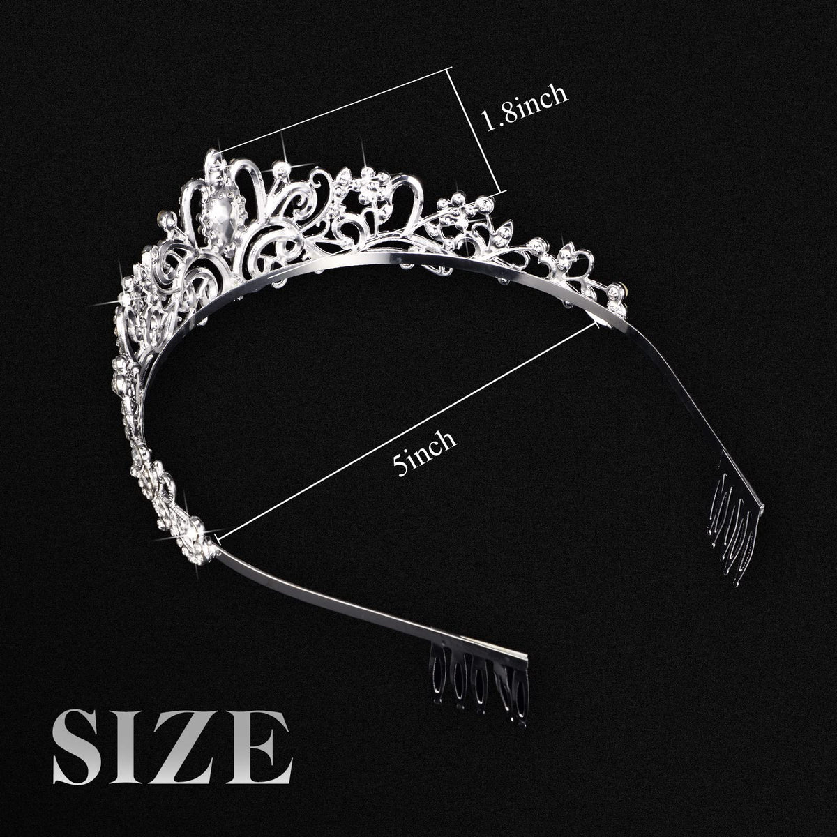 BBTO wedding tiara lightweight design for comfortable all-day wear