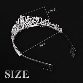 BBTO wedding tiara lightweight design for comfortable all-day wear