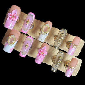 BByogooz square medium-long nails for a chic silhouette