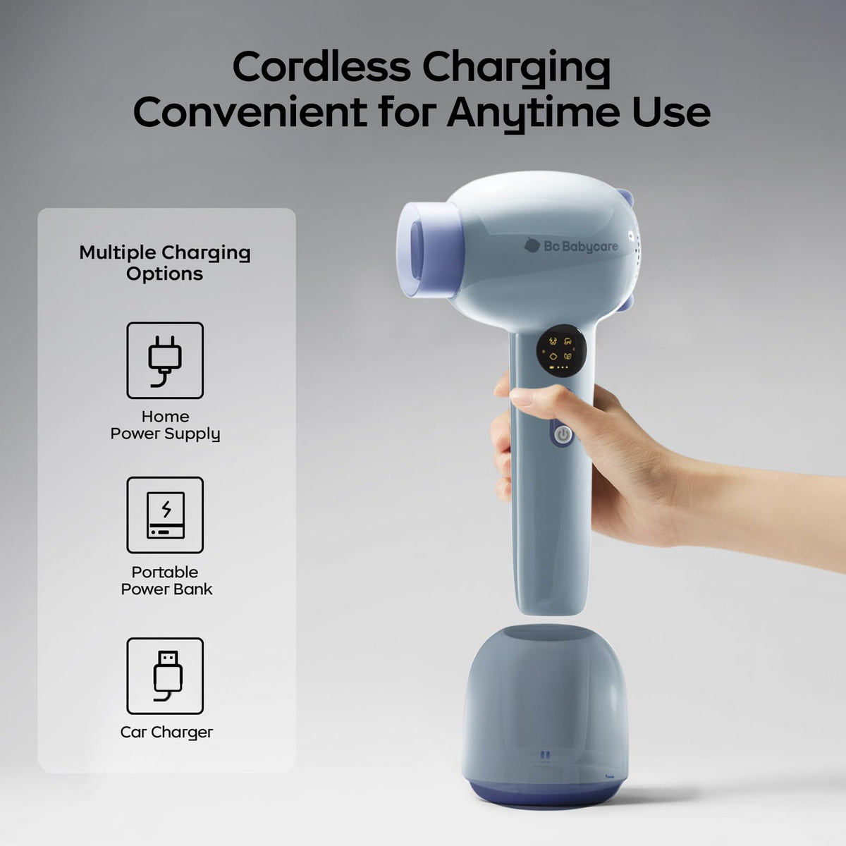 bc babycare purple dryer, lightweight for on-the-go use