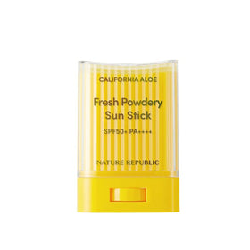 BC233 California Aloe Fresh Sun Stick packaging highlighting SPF50+ protection