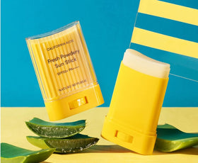 BC233 California Aloe Fresh Sun Stick powdery texture close-up with invisible finish