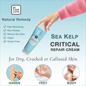 BCL Spa Critical Repair Cream with arnica flower extract calms dry skin.