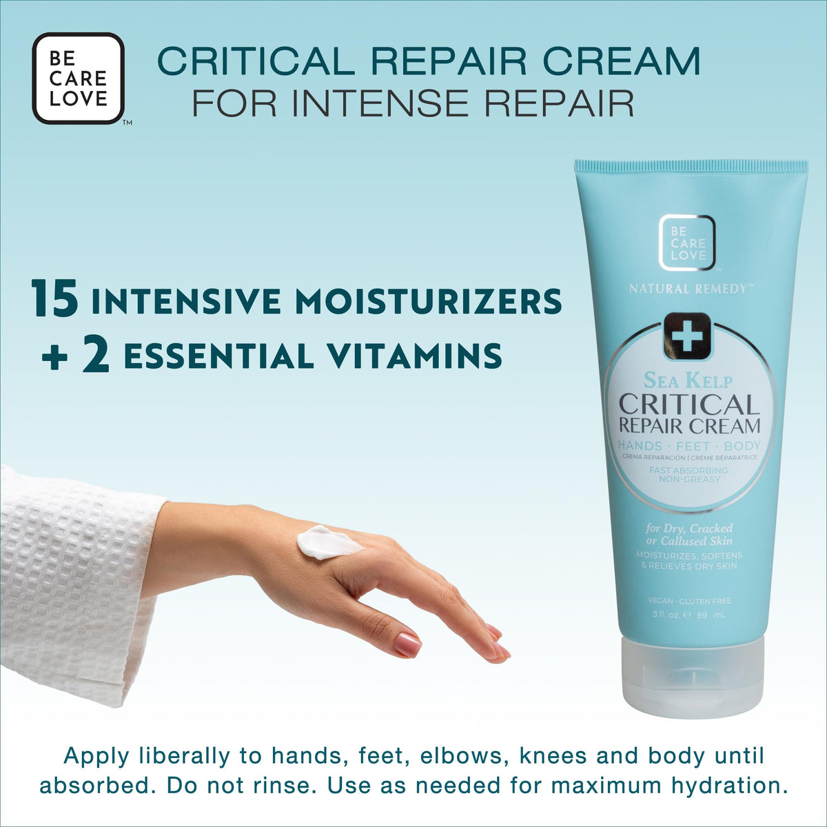 BCL Spa Critical Repair Cream argan oil nourishes and softens skin.