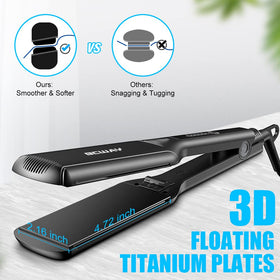 Bcway straightener temperature settings illustrate tailored heat for versatile styling.