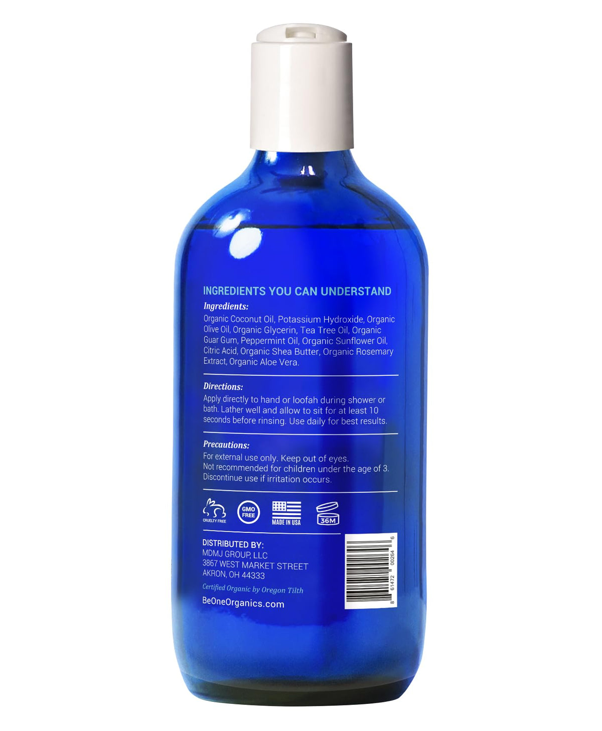 Be-One Organics Tea Tree Body Wash in gym bag for post-workout refresh.