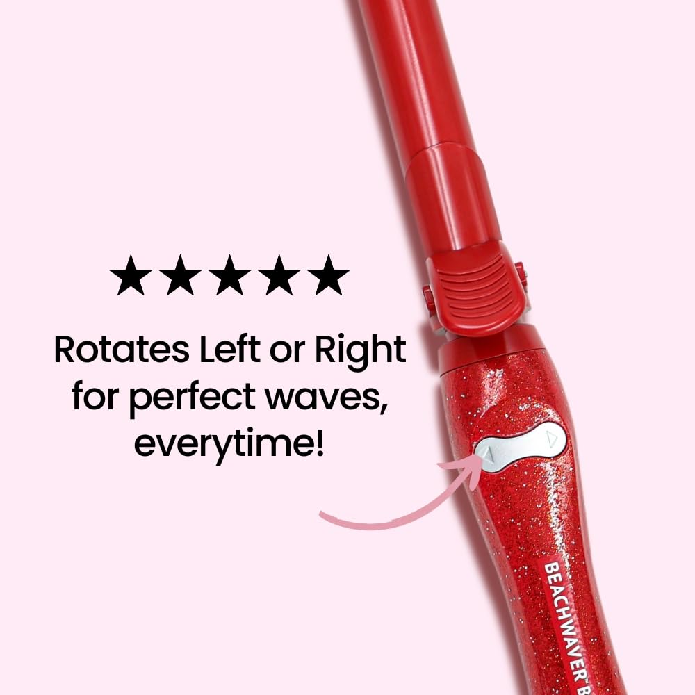The Beachwaver Co B1 rotates automatically for fast, salon-quality curls.