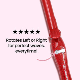 The Beachwaver Co B1 rotates automatically for fast, salon-quality curls.