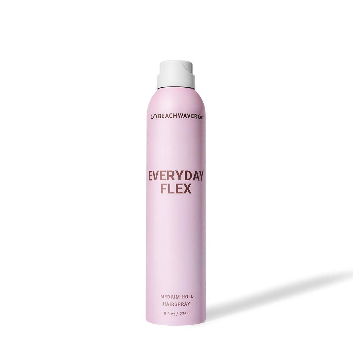 The Beachwaver Co Everyday Flex hairspray bottle with full-size packaging and flexible hold.
