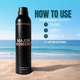 The Beachwaver Co. Major Moment award-winning hairspray from a women-founded brand.