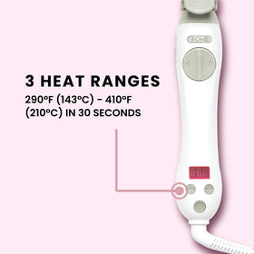 Beachwaver S1.25 in action showing automatic rotation for easy curling.