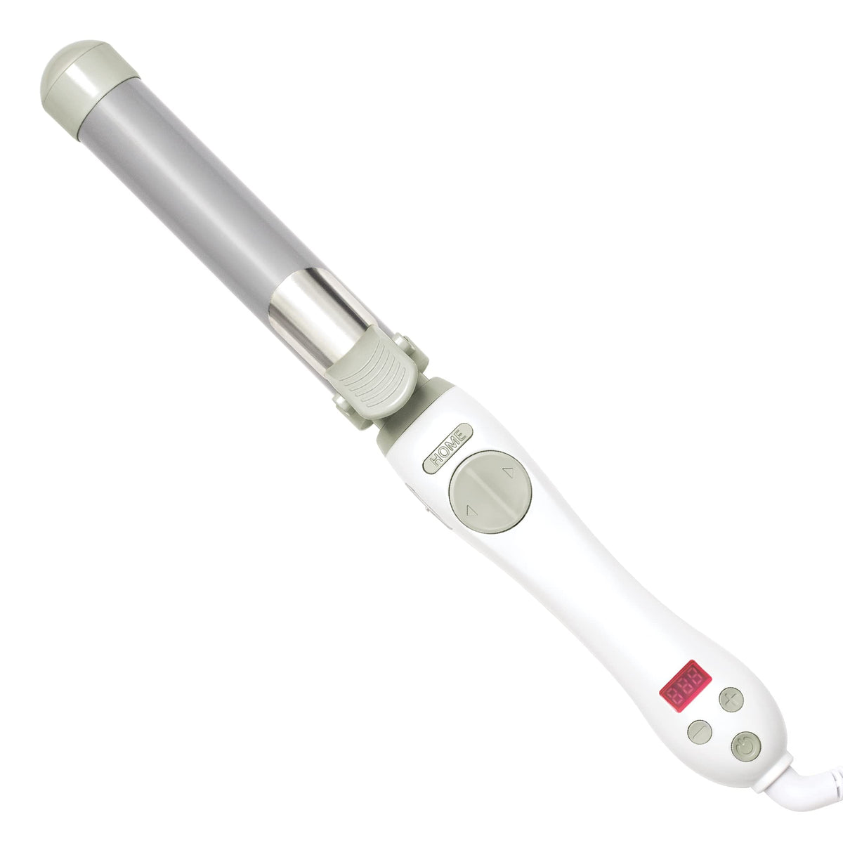 Beachwaver S1.25 with ceramic 1.25-inch barrel delivering smooth curls in white.