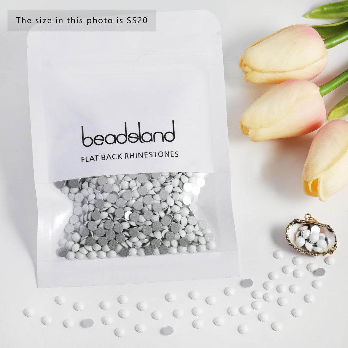 Beadsland SS20 rhinestones work with glue for versatile DIY decorations.