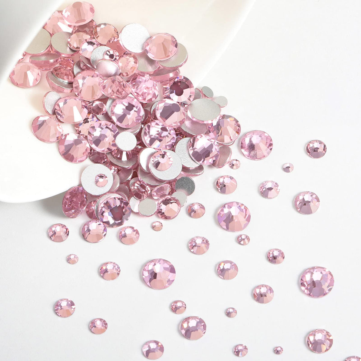 Beadsland pink flatback rhinestones SS12-SS16 for bold body art and fashion accents.