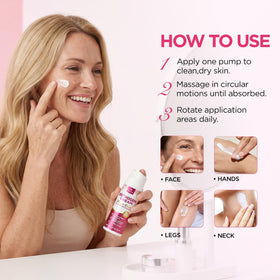 Night-time Bealions Estrogen Cream routine before bed for skin comfort.