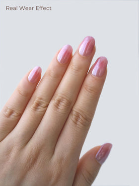Beaolata flexible gel strips align with nail curves to prevent lifting.