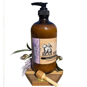 Bear Bird Olive Oil lotion container highlights rich moisture for daily care.