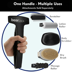 Bearback back shaver compact mode offers focused access for upper body areas.