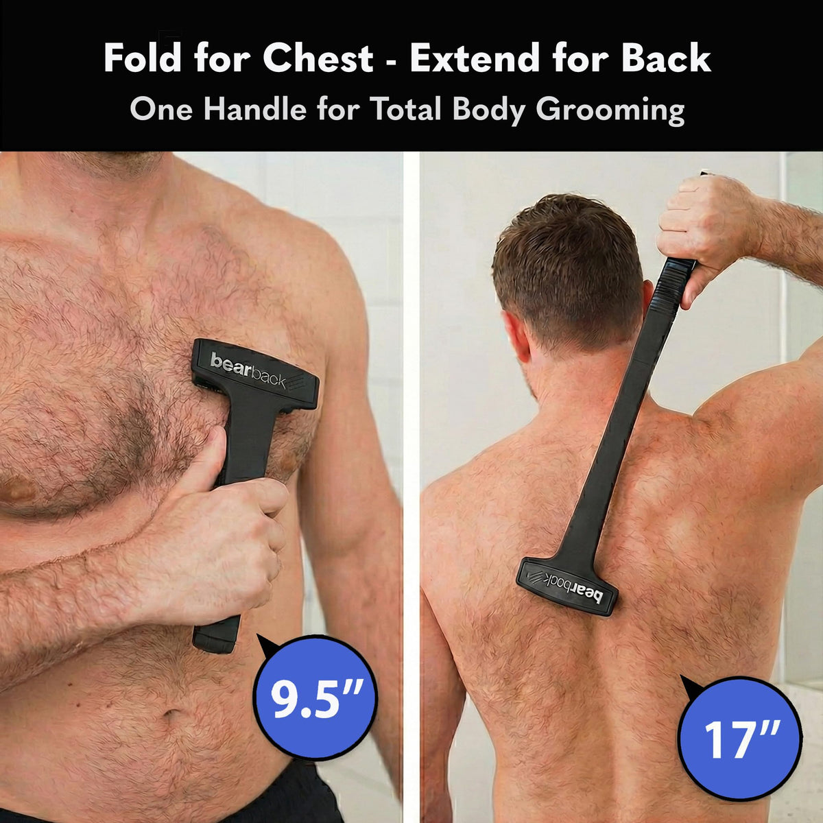 Bearback refill blades fit the Bearback handle for a streamlined grooming system.