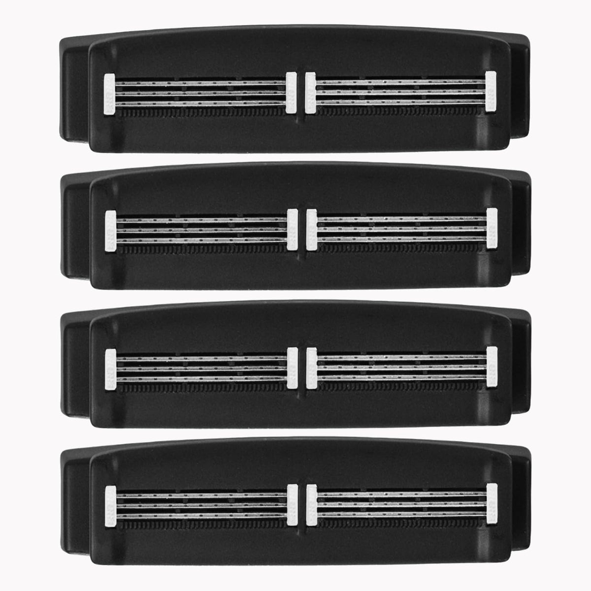 Bearback shaver cartridges with pivoting heads provide precise back grooming.