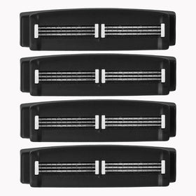 Bearback shaver cartridges with pivoting heads provide precise back grooming.
