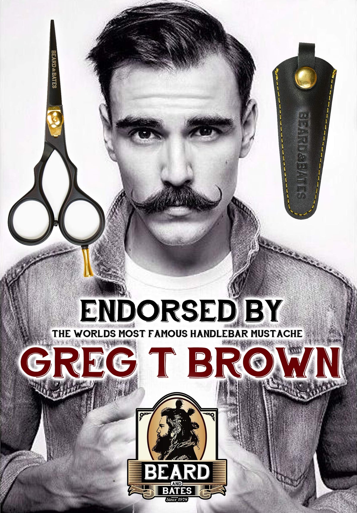 Black anodized finish with brass accents on Beard & Bates shears