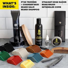 Beard Club grooming kit gift packaging ideal for birthdays or holidays.