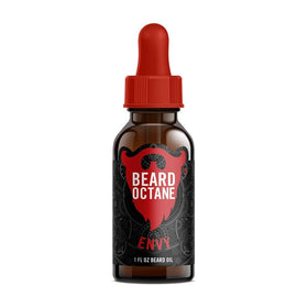 Beard Octane Envy beard oil bottle with citrus scent, soothing skin and conditioning beard
