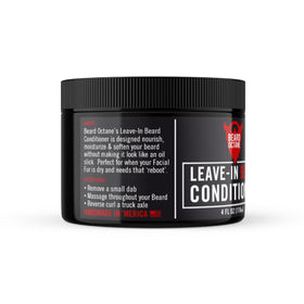 Beard Octane application texture close-up—nourishes coarse beard for daily use.