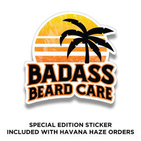 Beard softening and skin hydration with Badass Beard Care Havana Haze.