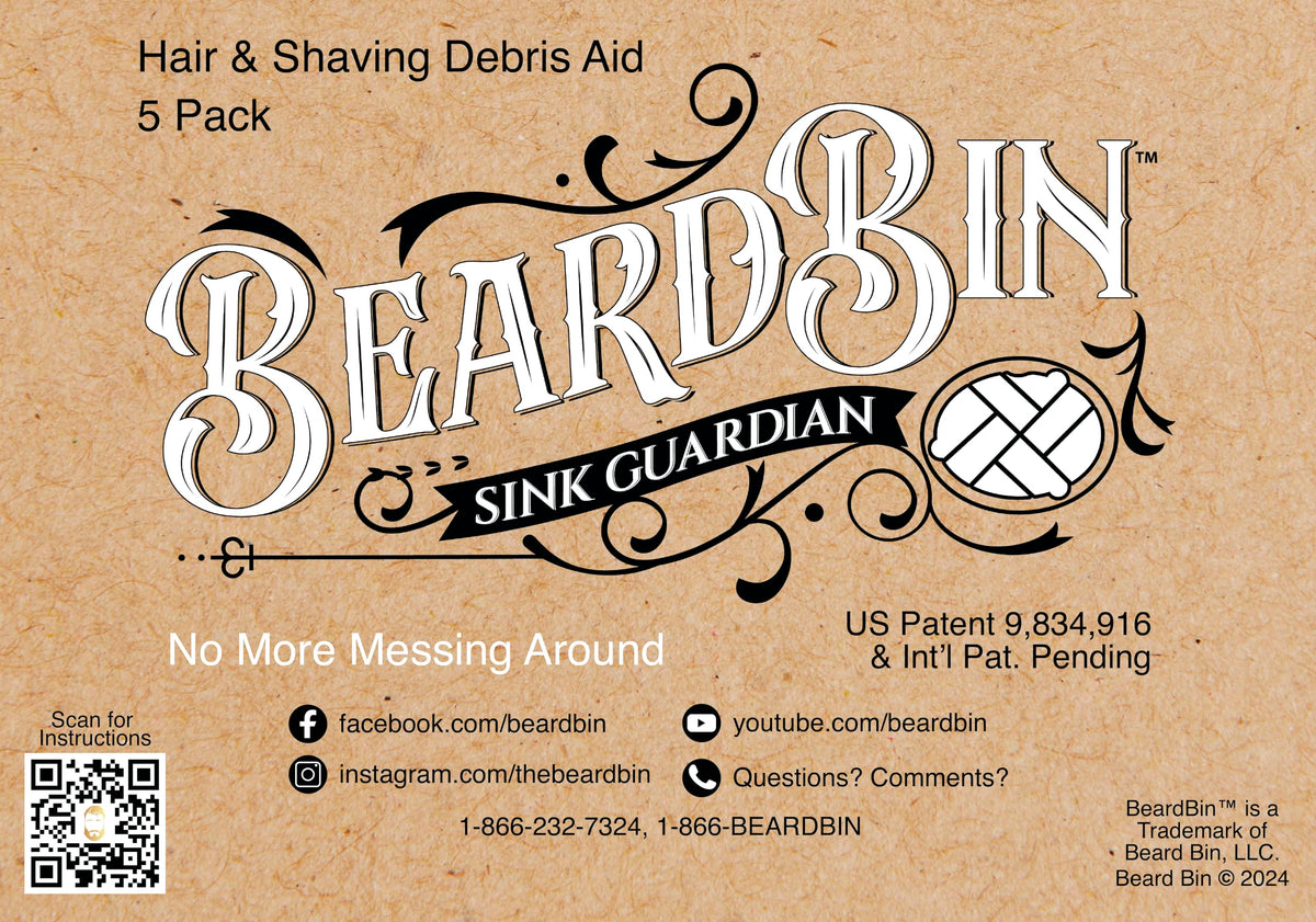 BeardBin Sink Guardian compact-storage fits in your cabinet.
